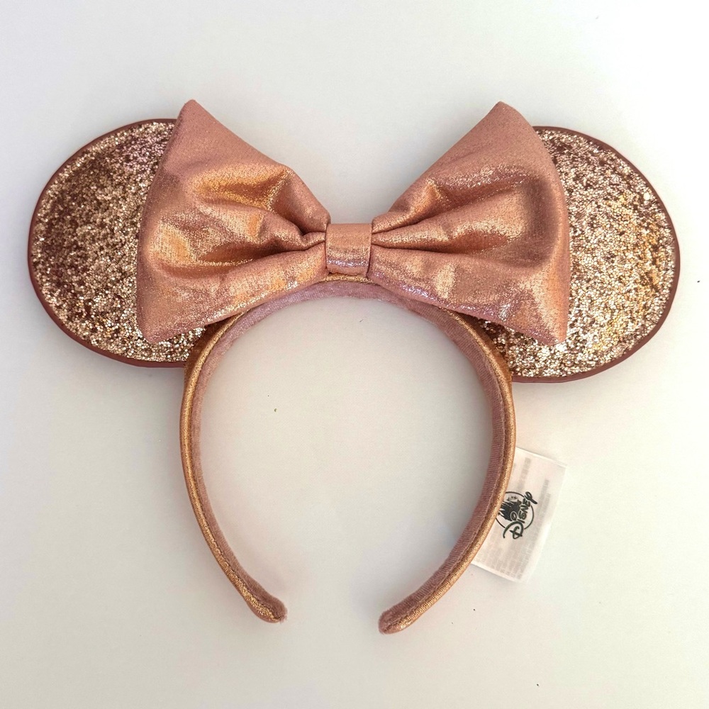 Disney Rose Gold Sparkle Minnie Mouse Ear Headband